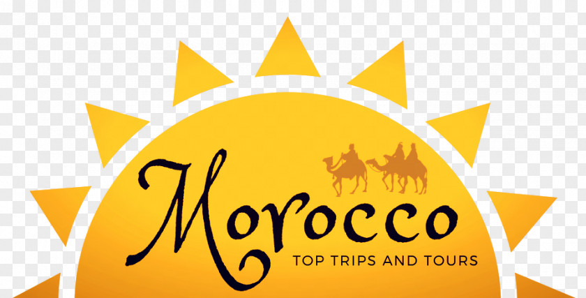 Exotic Holiday Morocco Adventure Travel Logo Yellow PNG