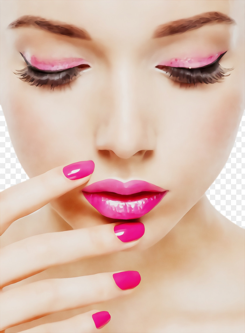 Nail Polish Pink Face Lip Skin Cheek PNG