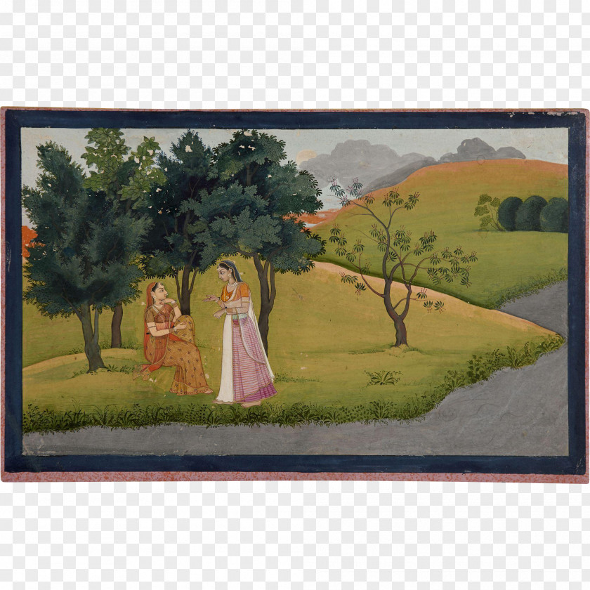 Radhe Krishna Painting Art Museum Antique Work Of PNG