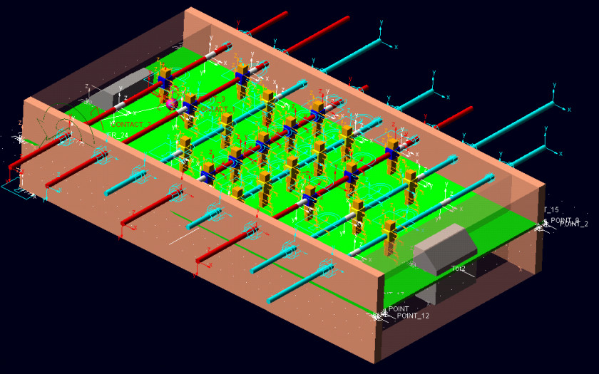 TABLE SOCCER Mechatronics Simulation Video Game Mehrkörperdynamik PNG