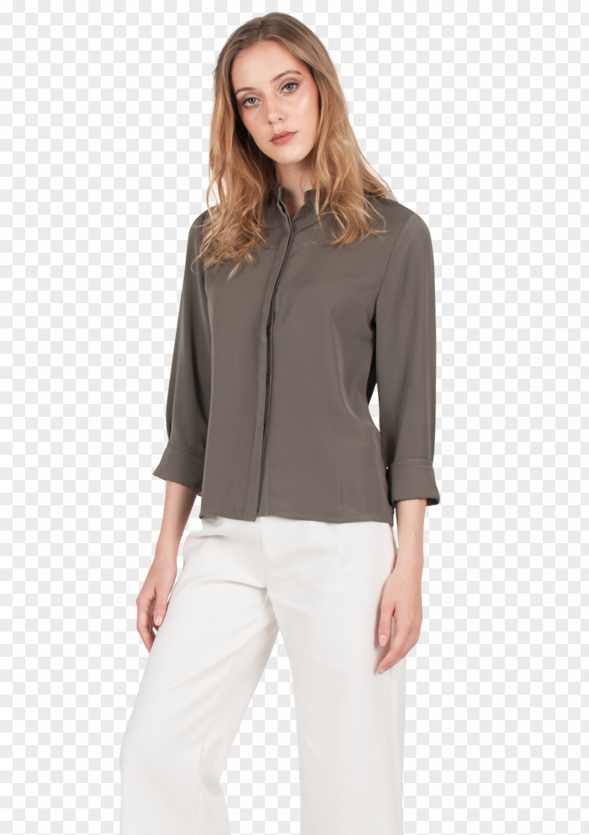 Button Down Shirt Blouse Top T-shirt Clothing Neckline PNG