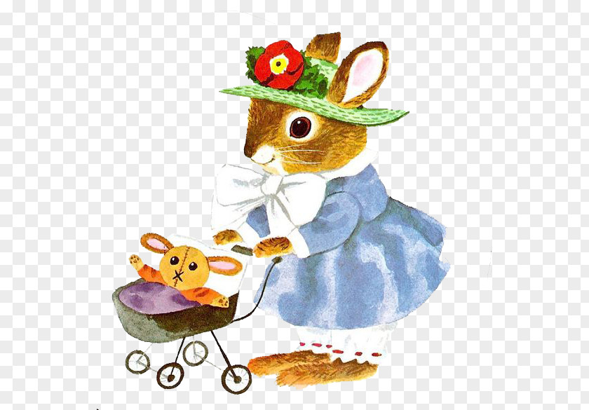 Rabbit Stroller Best Word Book Ever I Am A Bunny Childrens Literature Little Golden Books Illustration PNG