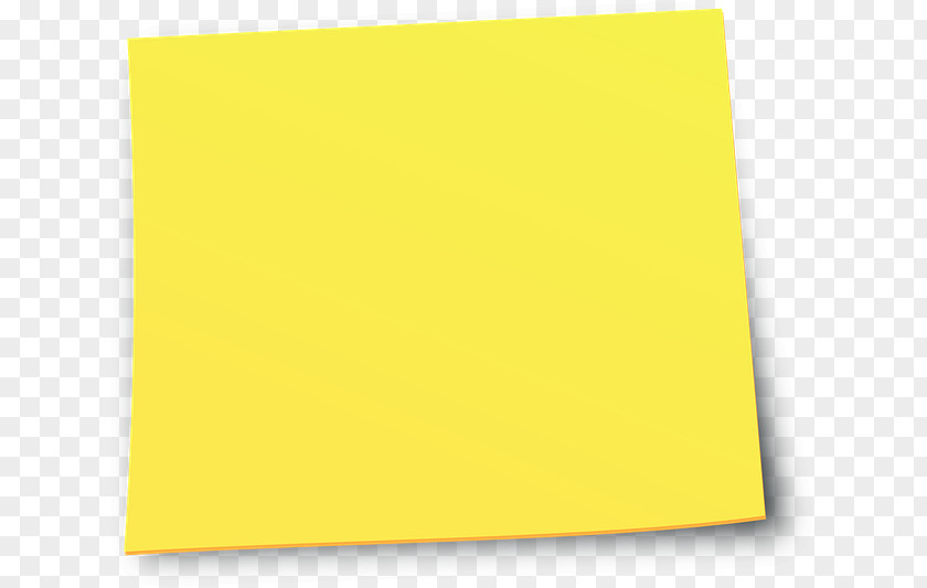 Sticky Note Paper Yellow Angle Font PNG