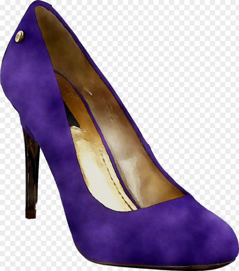 Duffy Pumps Red Shoe Suede Purple Hardware PNG