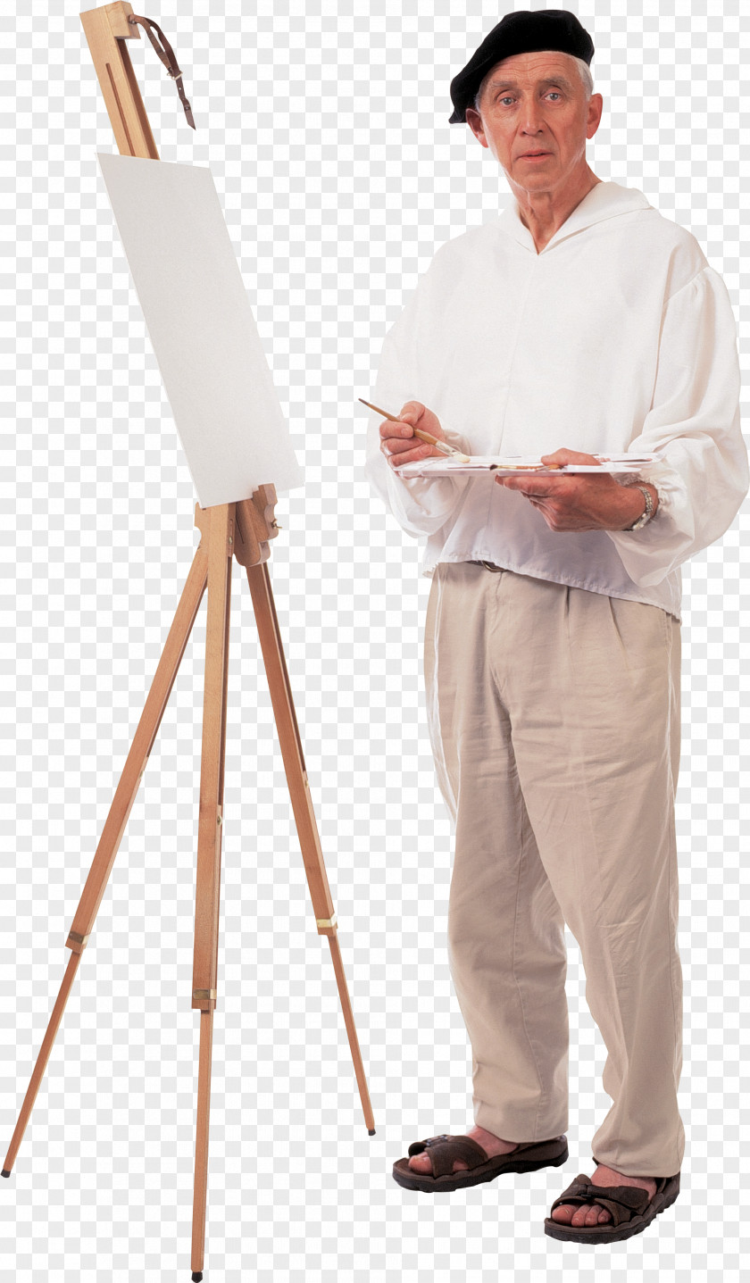 Easel Painter Links Painting PNG