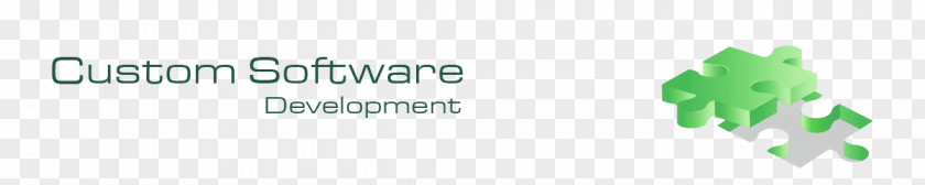 Customized Software Development Logo Brand Green Font PNG