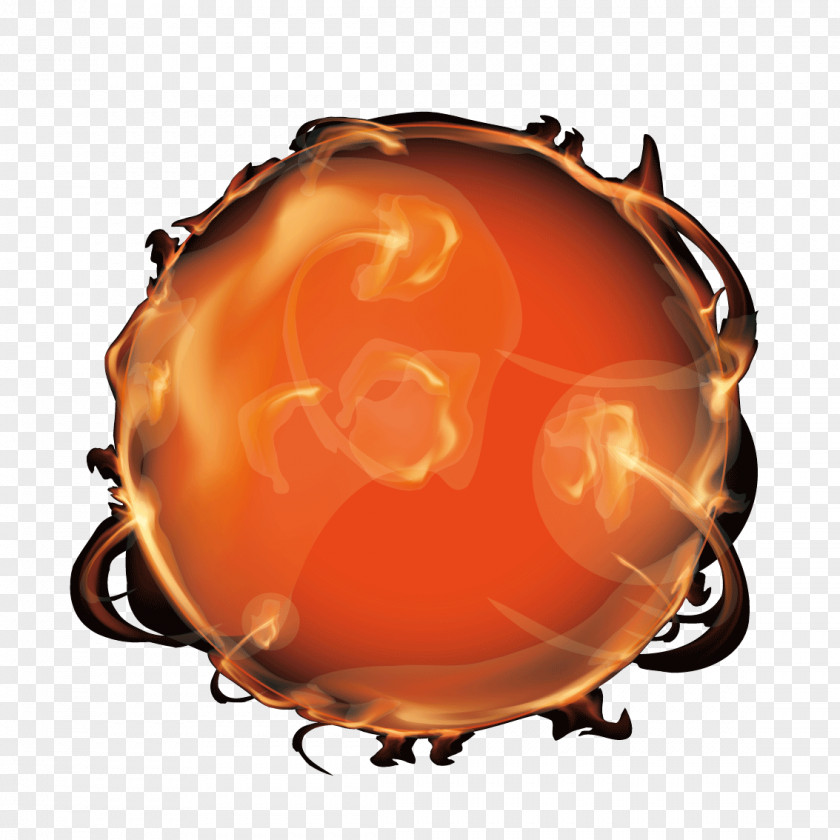 Lifelike Realism Fireball Euclidean Vector Ball Sphere PNG