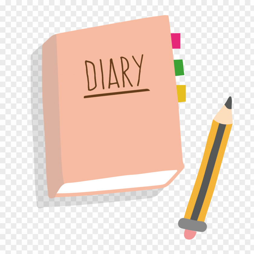 Vector Diary And Pen Clip Art PNG