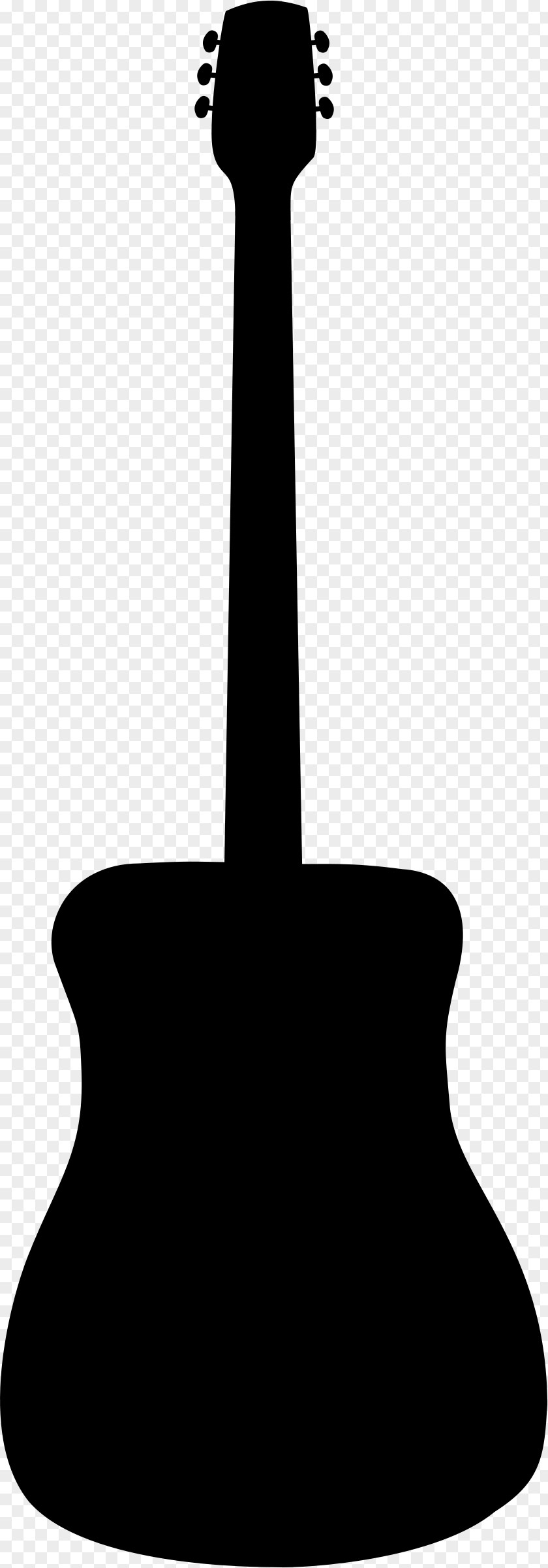Acoustic Guitar Silhouette Clip Art PNG