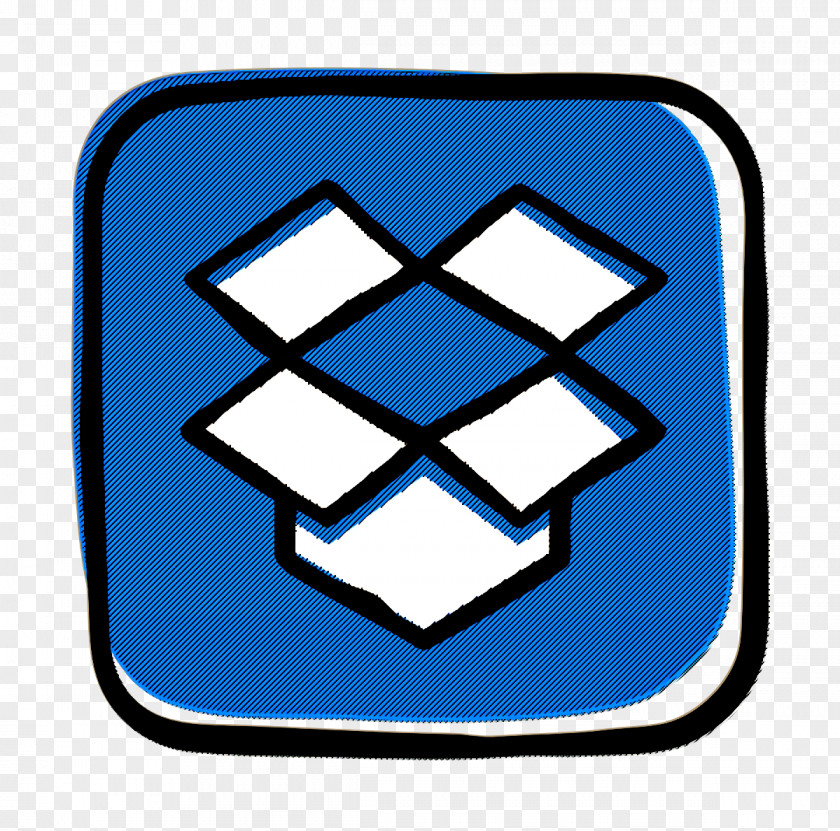Emblem Electric Blue Box Icon Cloud Storage PNG