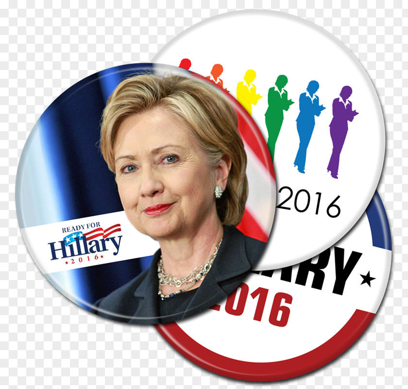 Hillary Clinton Presidential Campaign, 2016 US Election Campaign Button PNG
