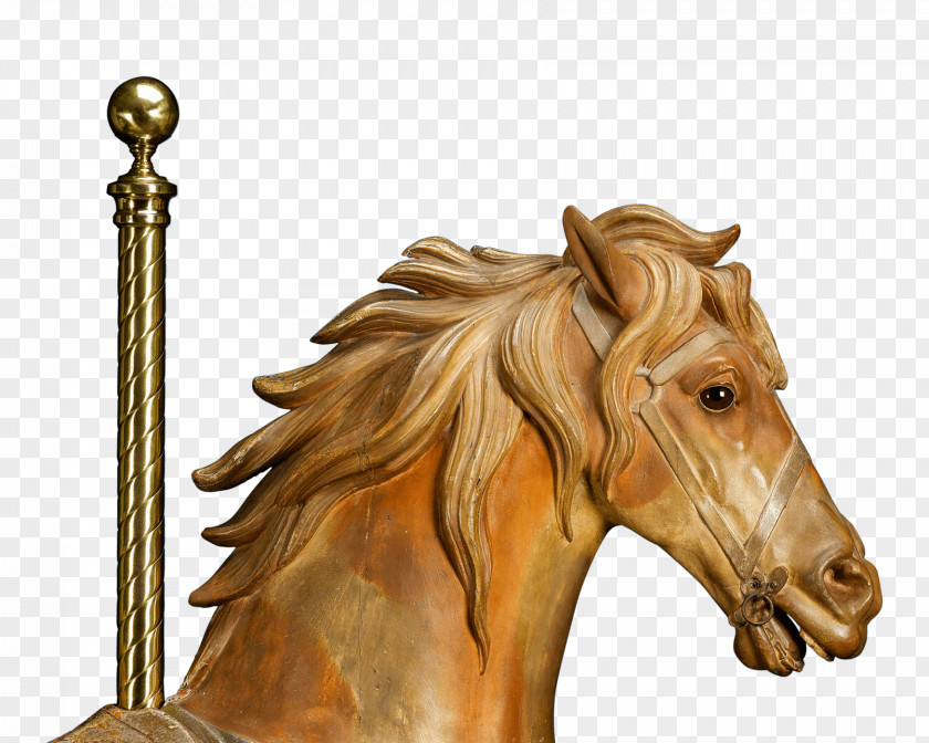 Mustang Philadelphia Toboggan Company Carousel Number 15 Pony Stallion PNG