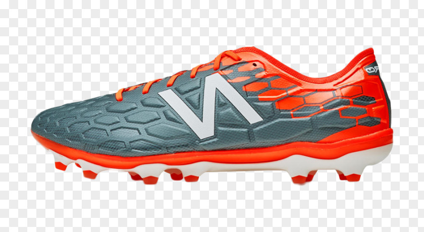 Orange Grey New Balance Cleat Sneakers Shoe Football Boot PNG