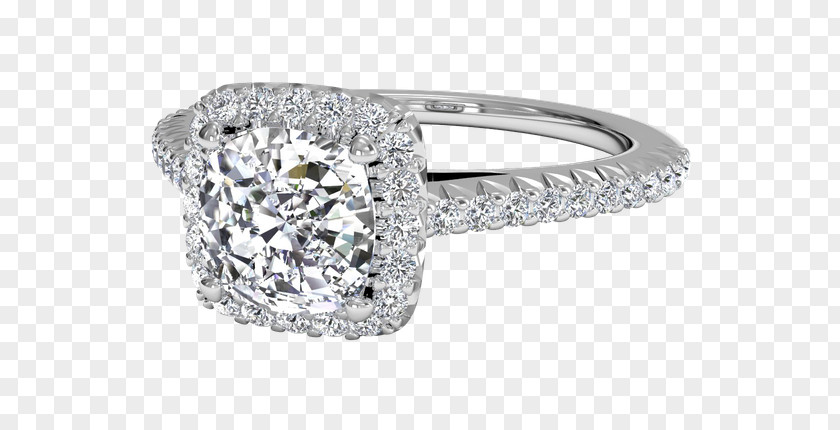 Diamond Cut Engagement Ring Jewellery PNG