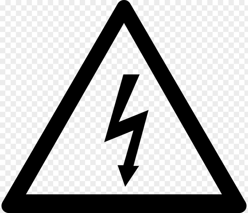 High Voltage Electrical Injury Hazard Symbol Electricity Risk PNG