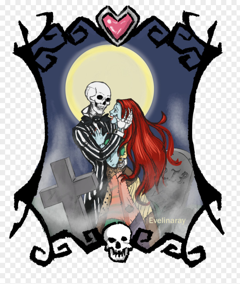 Jack And Sally Cartoon Legendary Creature Font PNG