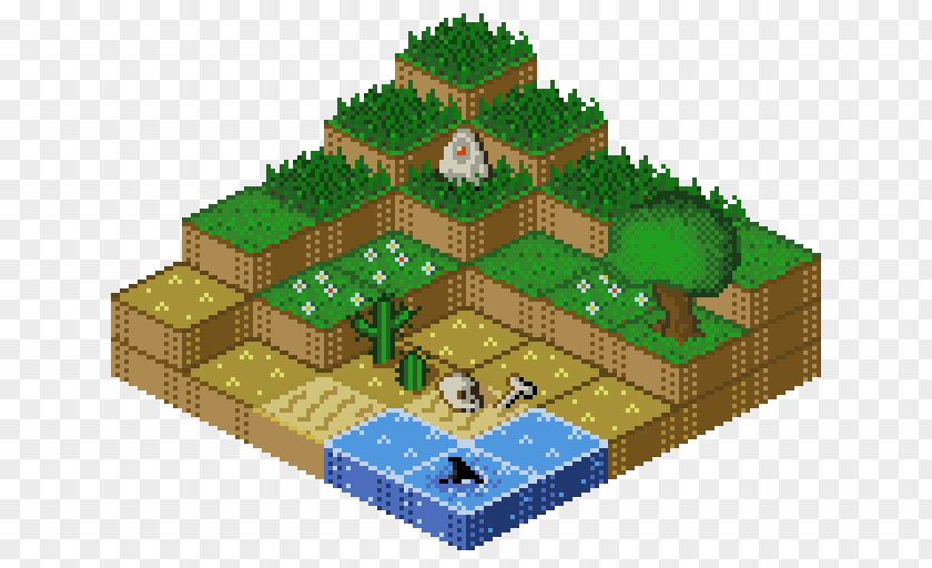 Minecraft Isometric Graphics In Video Games And Pixel Art Tile-based Game PNG