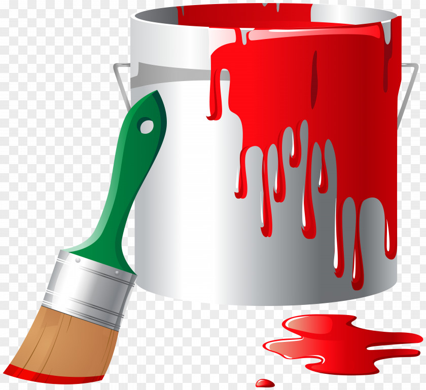 Paint Rollers Bucket Clip Art PNG