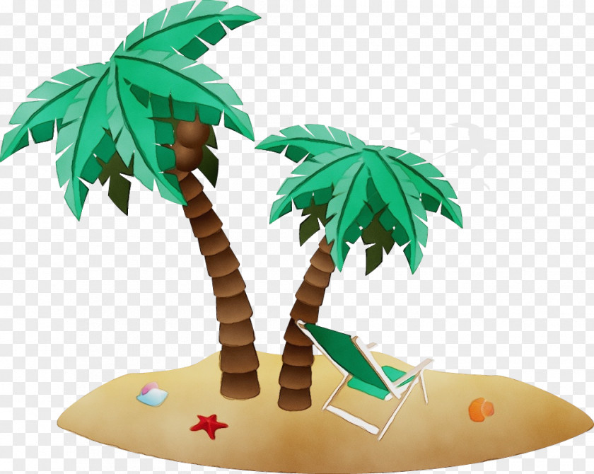 Plant Stem Animal Figure Coconut Tree Drawing PNG