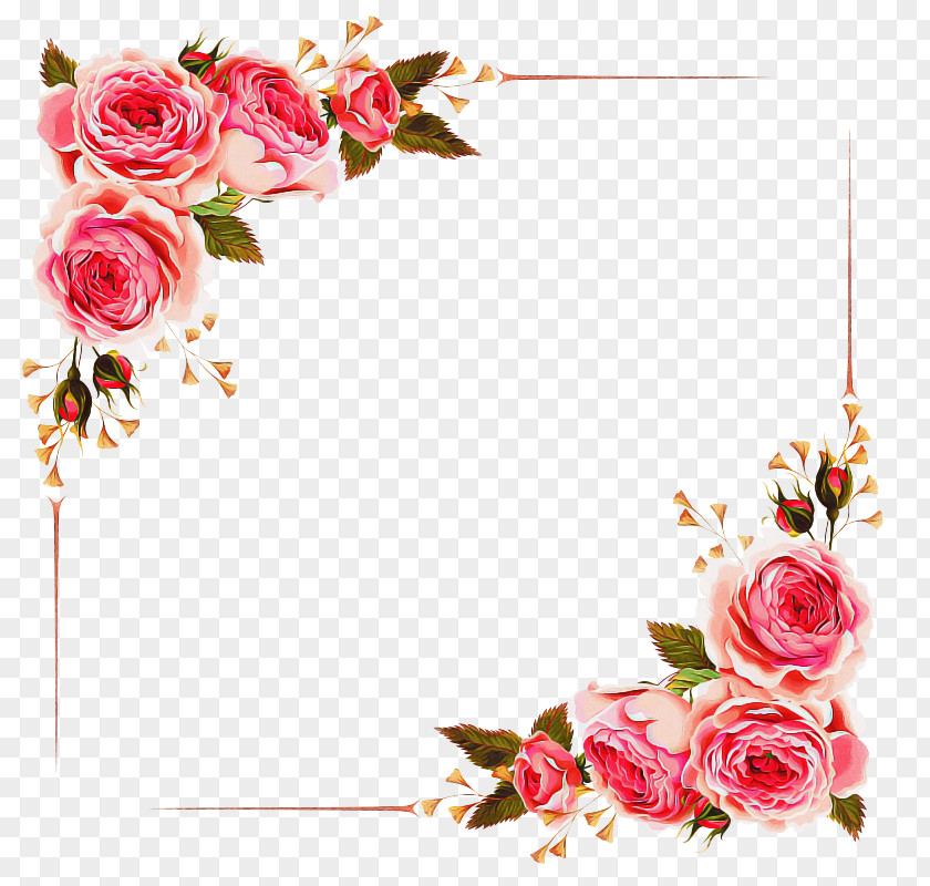 Rose Order Heart Floral Wedding Invitation Background PNG