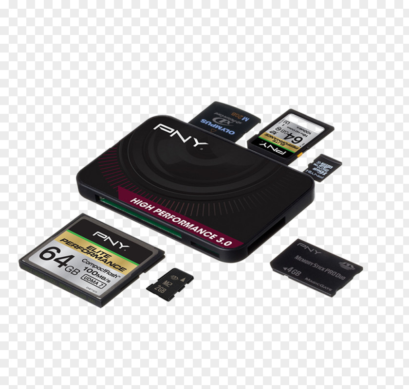 USB PNY Technologies 3.0 Card Reader Flash Drives PNG