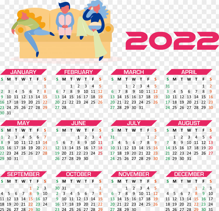 2022 Calendar Year 2022 Calendar Yearly 2022 Calendar PNG