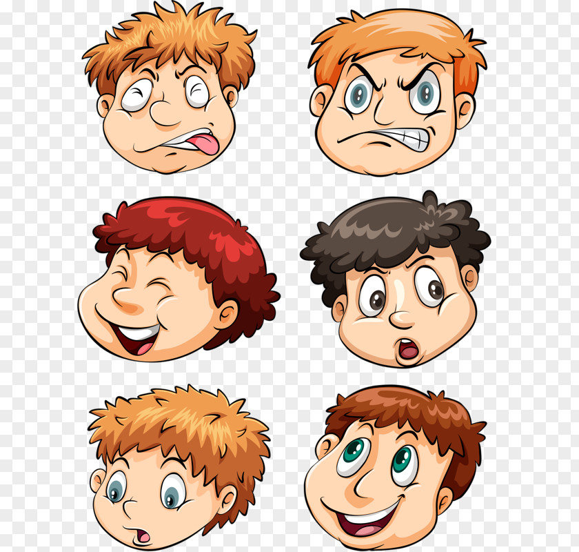 Different Expressions Avatar Animation Clip Art PNG