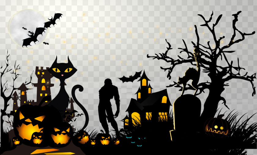 Halloween Poster Jack-o-lantern Costume Party Pumpkin PNG