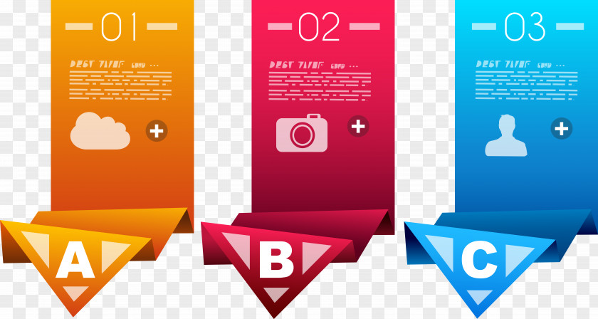 Vector Ribbon Label Bar Chart Infographic Diagram PNG