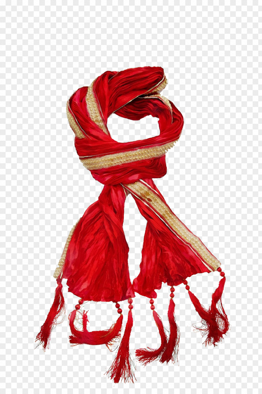 Shawl Wool Scarf Clothing Stole Red Fashion Accessory PNG