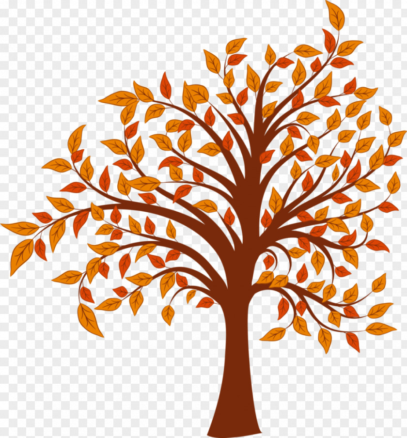 Tree Vector Autumn Cartoon Clip Art PNG