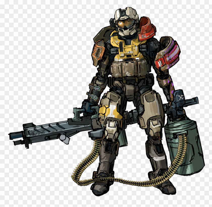 Halo Halo: Reach 3 Spartan Assault Master Chief Concept Art PNG