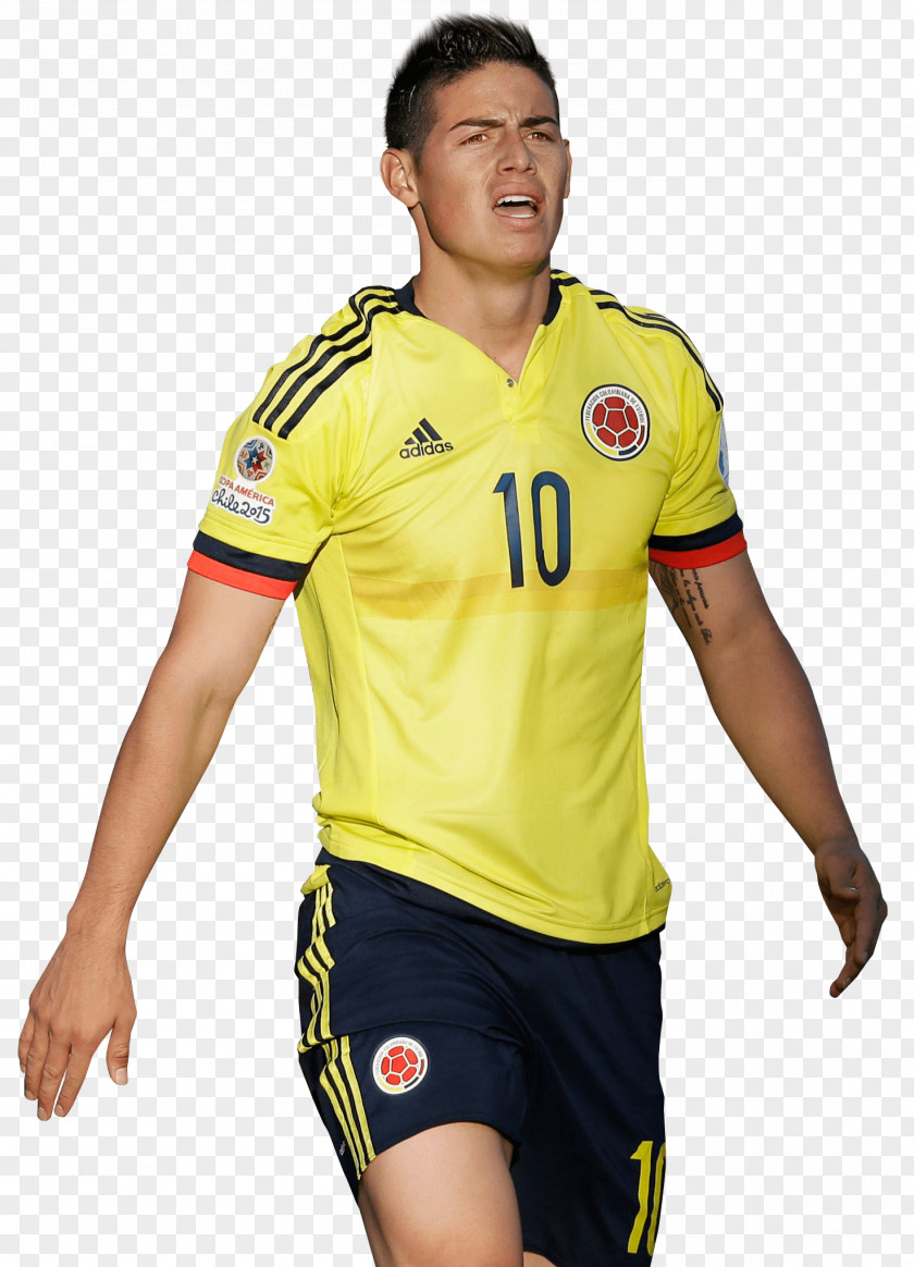 Exhausted James Rodríguez Colombia National Football Team Jersey Soccer Player PNG