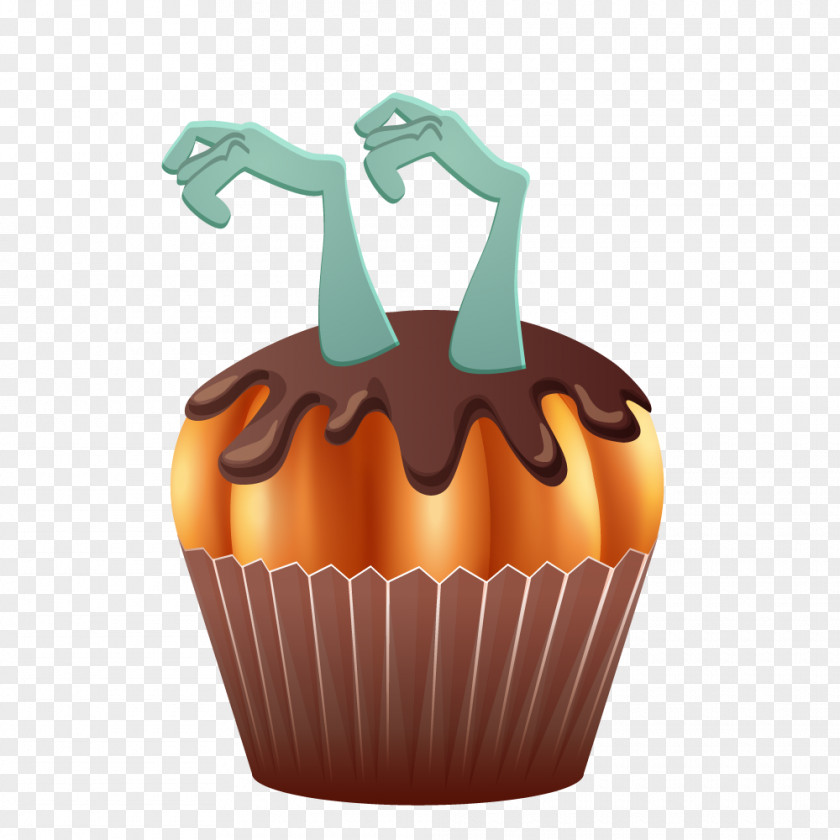 Halloween Cupcakes Design Jack-o'-lantern Graphics Download PNG