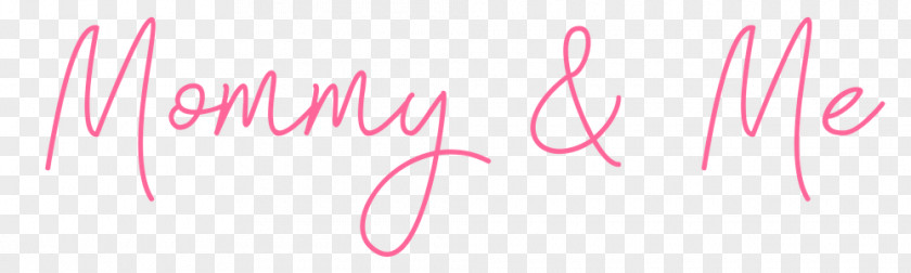 Mommy Logo Pink M Brand Line Font PNG