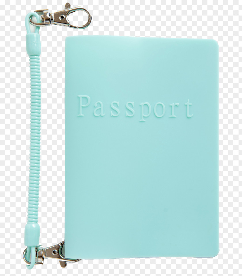 Passport Hand Bag Turquoise Teal PNG