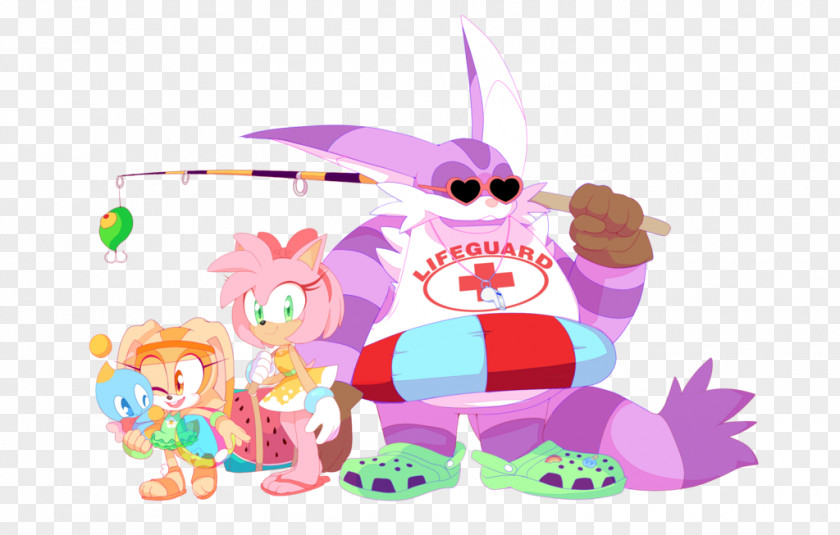 Summer Fun Sonic The Hedgehog 2 Cream Rabbit Amy Rose CD PNG