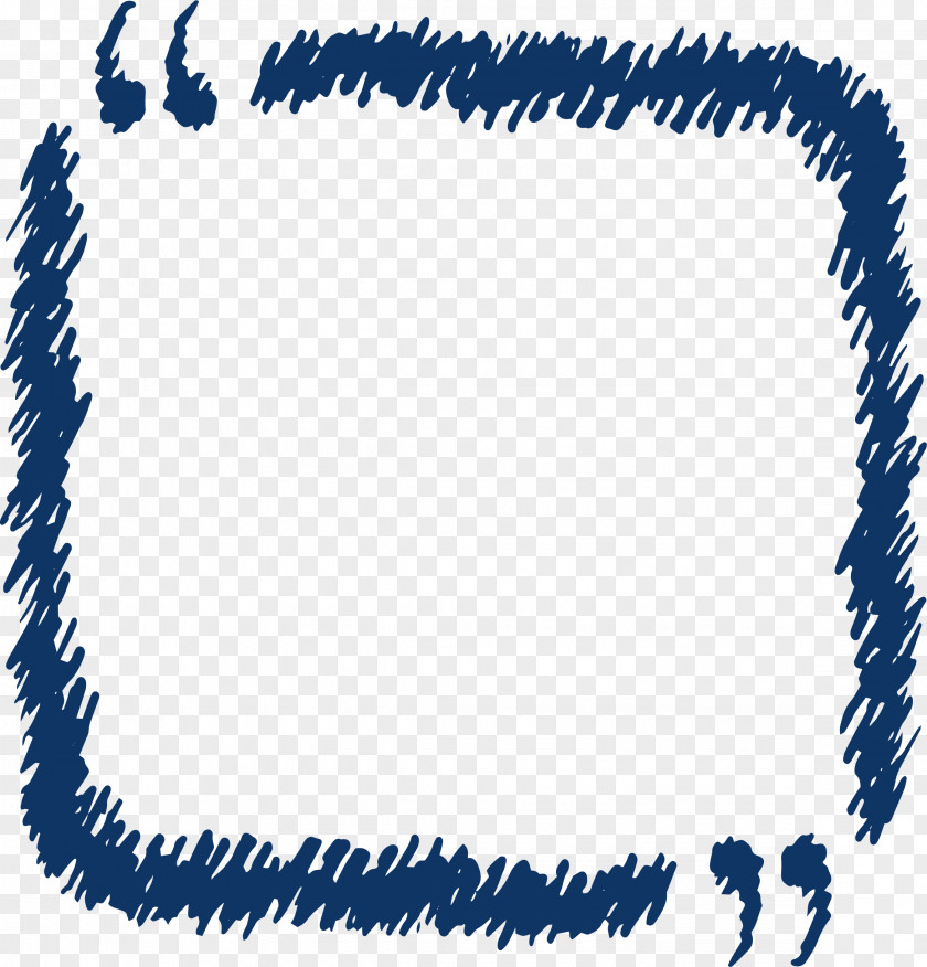 Blue Graffiti Hand Drawing Reference Box Quotation Mark Computer File PNG