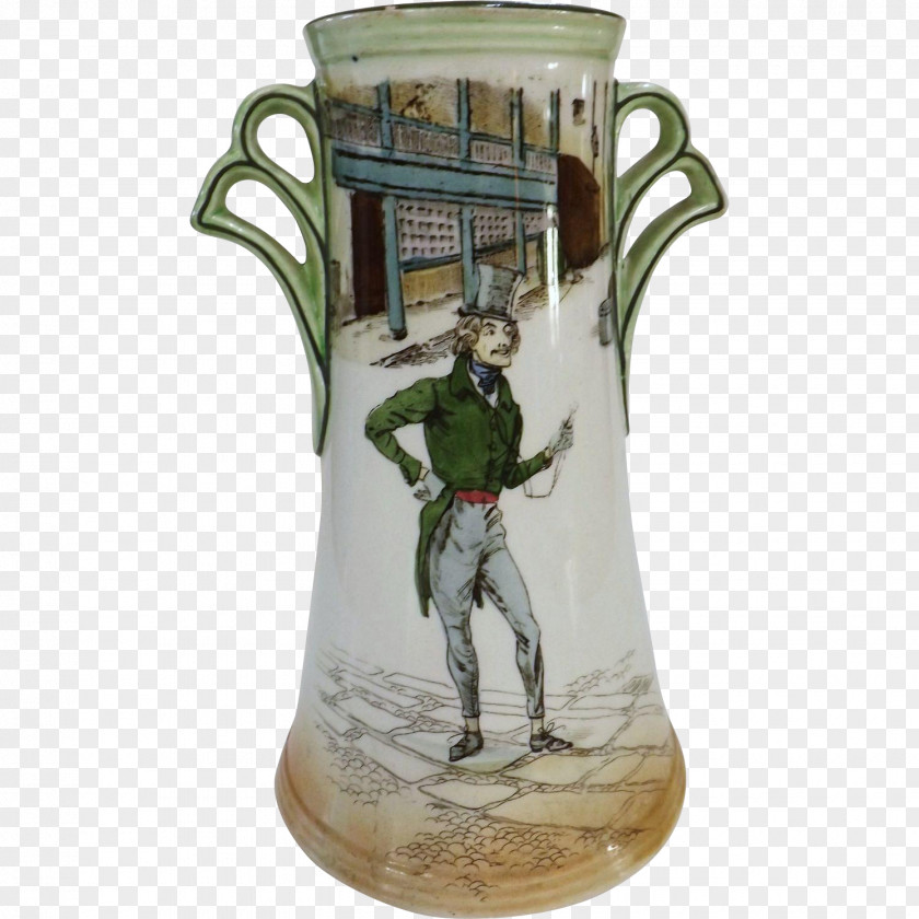 Vase Jug Alfred Jingle Royal Doulton Wedgwood PNG