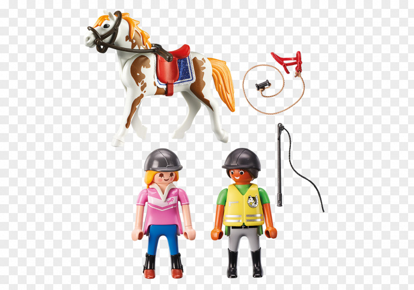 Horse Pony Equestrian Riding Instructor Playmobil PNG
