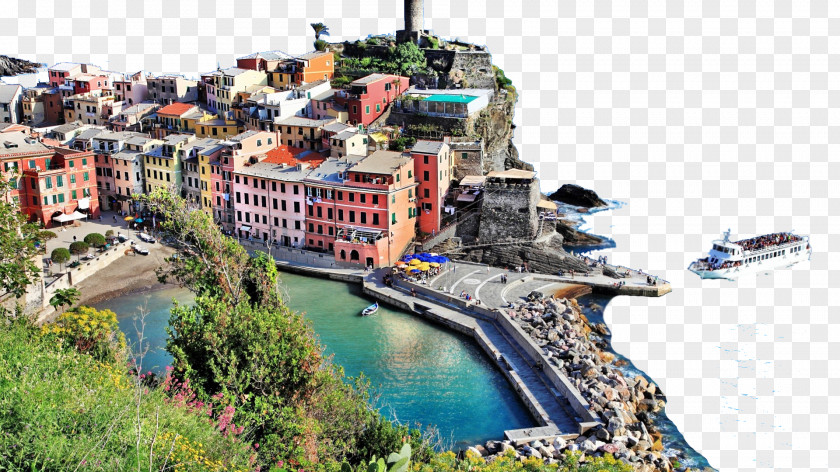 Italy City Five Vernazza Manarola Monterosso Al Mare Ligurian Sea Shore PNG