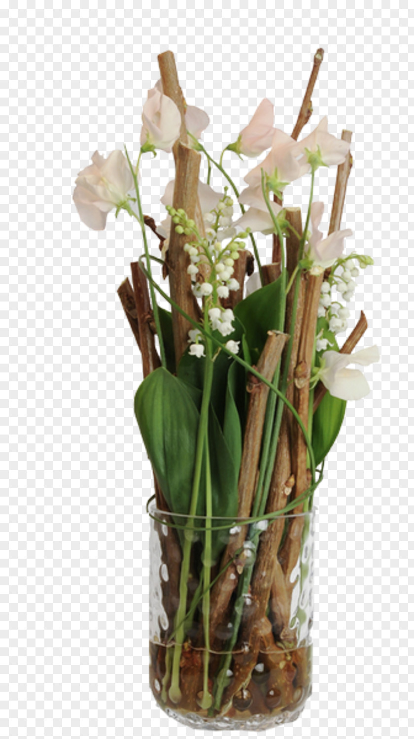 Lily Of The Valley Floral Design Cut Flowers Vase PNG