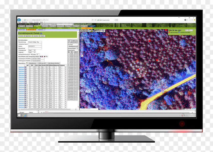 Mapping Software LCD Television Forest Inventory Computer Monitors Management PNG