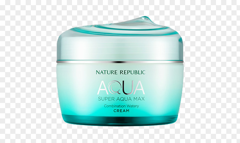 Nature Republic Super Aqua Max Combination Watery Cream Moisturizer Skin Care Facial PNG
