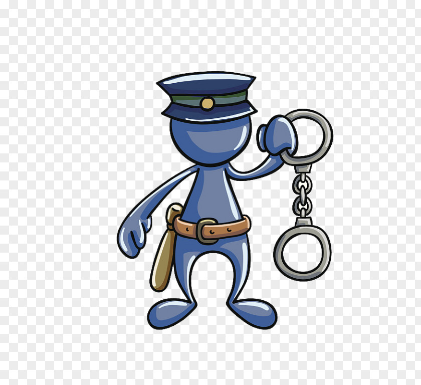 Cartoon Security Police PNG