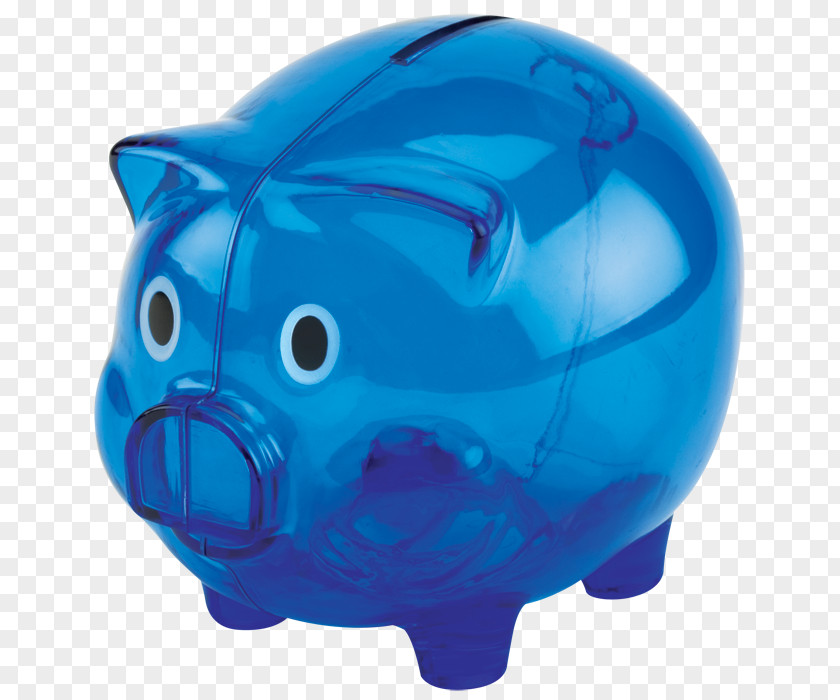 Cedar Blue Plastic Bag Piggy Bank Coin Saving PNG