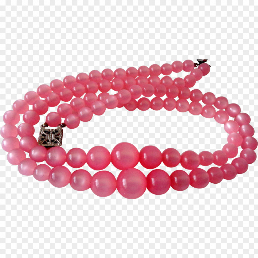 Gemstone Bracelet Bead Pink M Jewellery PNG