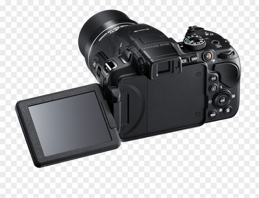 Photo Camera Point-and-shoot Nikon Bridge Zoom Lens PNG