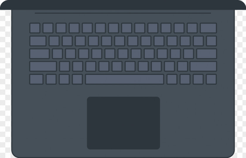 Notebook Vector Material Computer Keyboard Laptop Space Bar Numeric Keypad Touchpad PNG