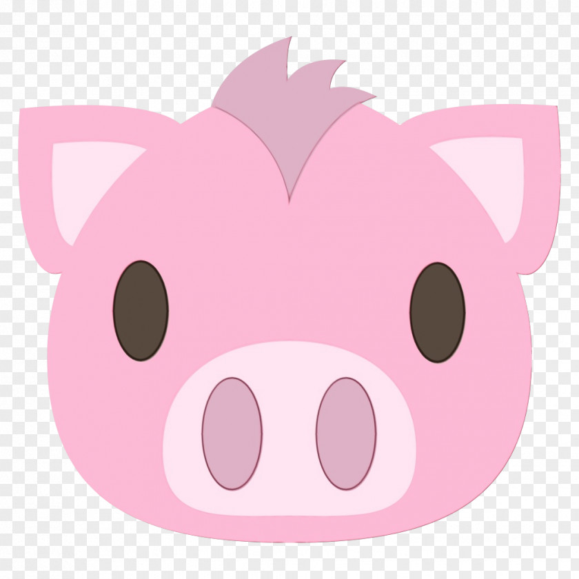 Smile Livestock Pig Emoji PNG
